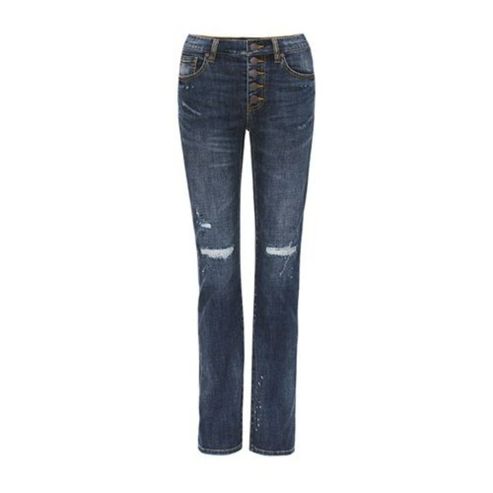 cabi Button Fly Straight Jean Size 4